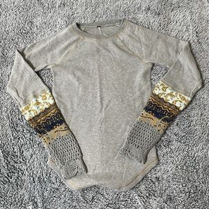 Free People Long Sleeve Sweater Shirt